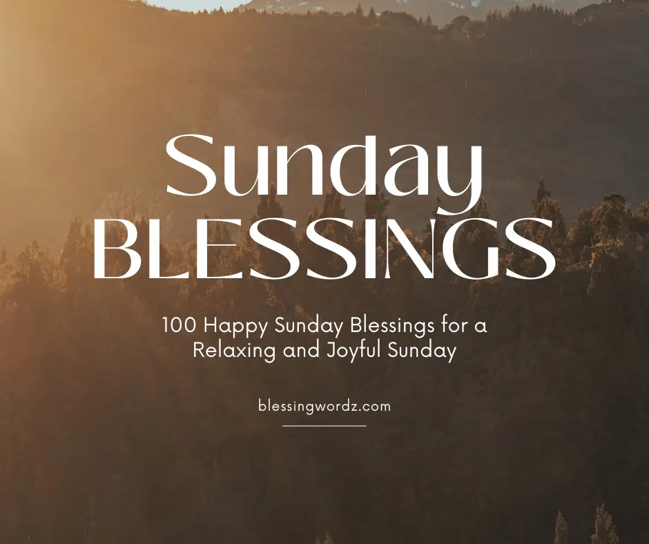 happy sunday blessings