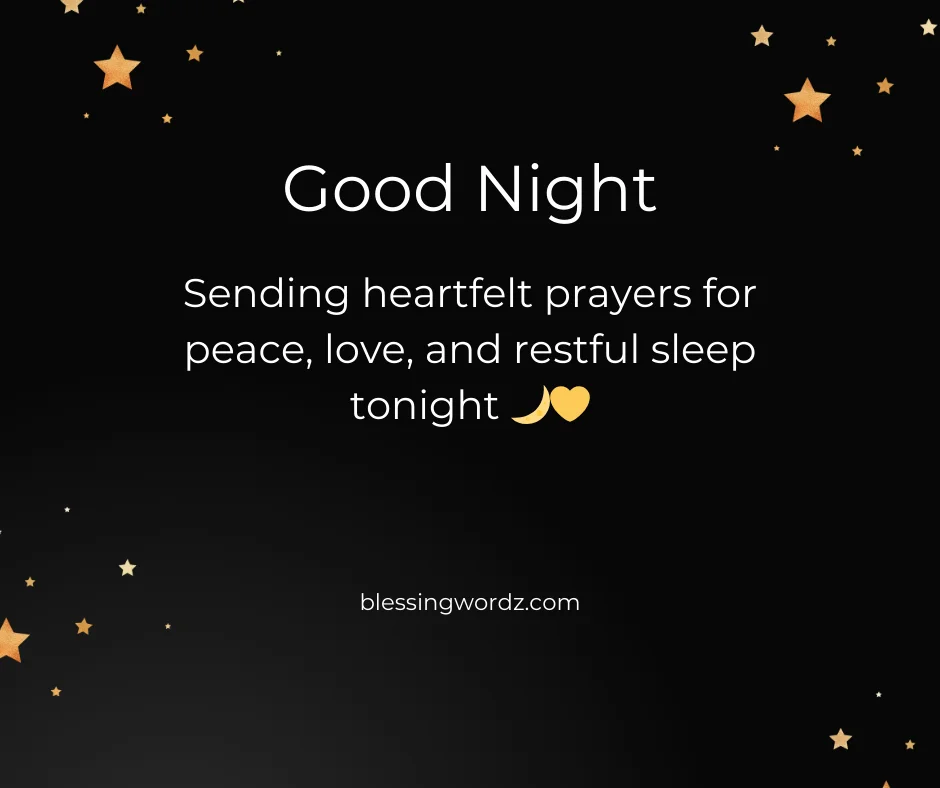 good night blessings prayers