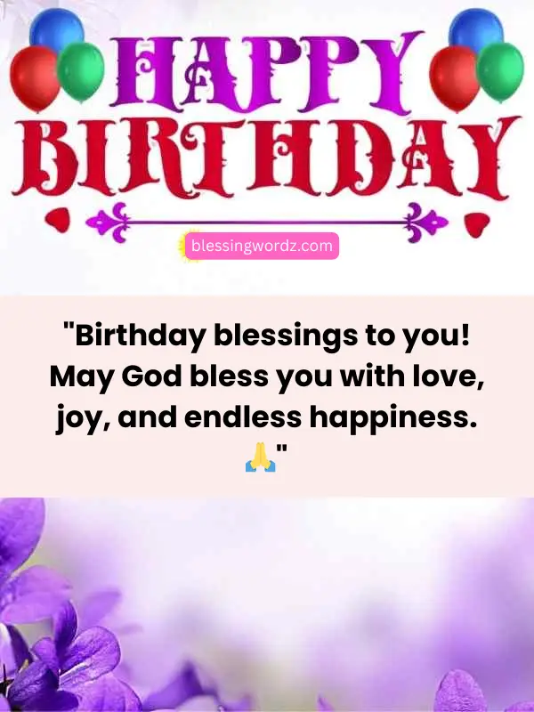 Birthday Wishes God Bless You