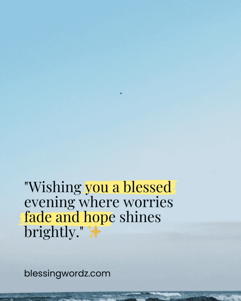 good evening blessings