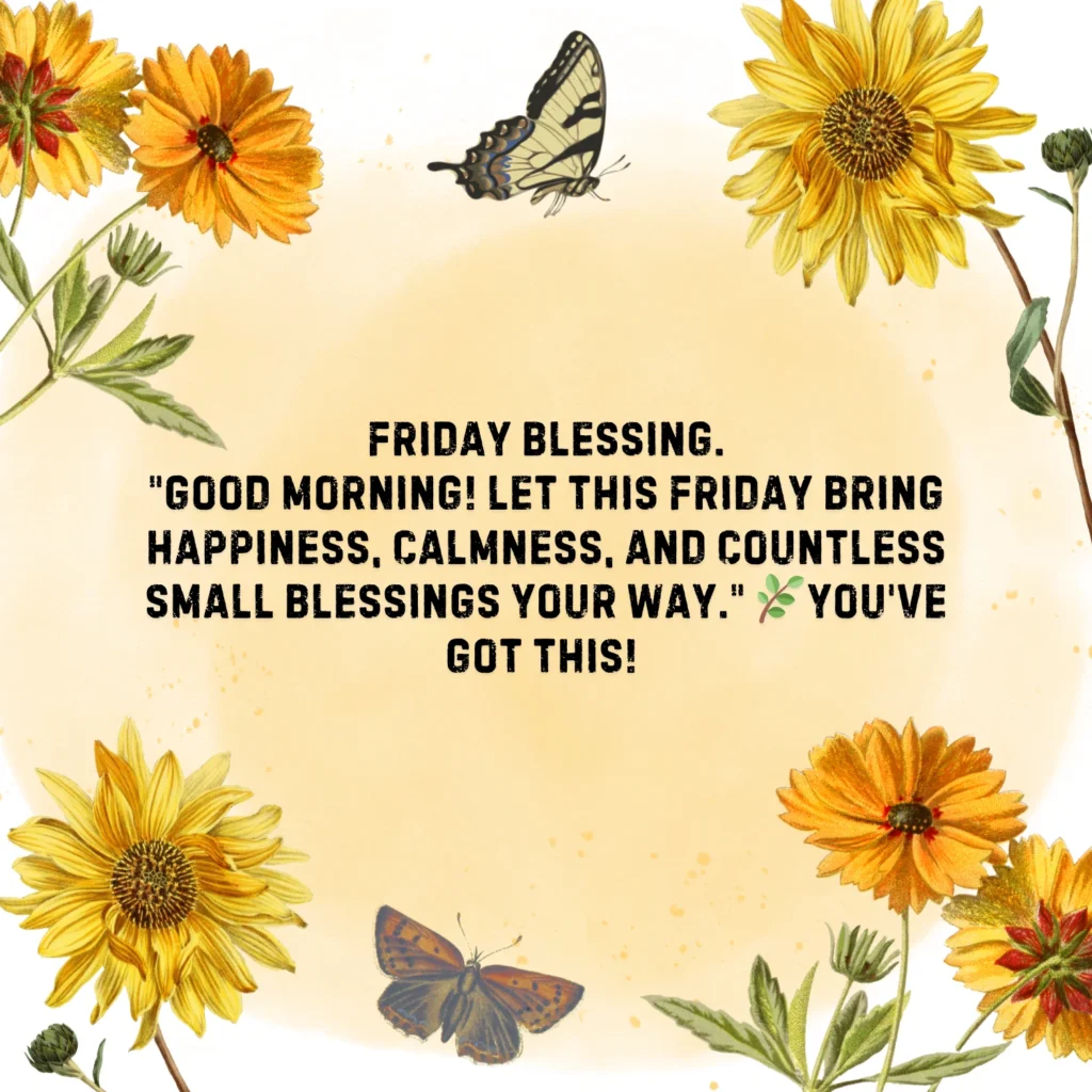 Good Morning Friday Blessings