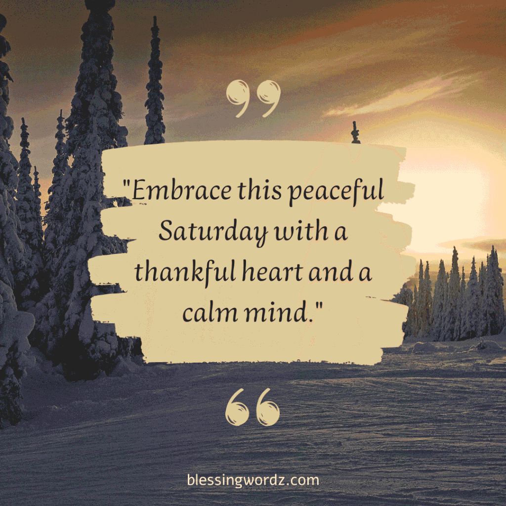 saturday blessings quotes
