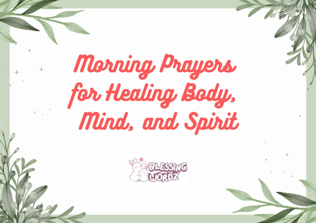 Morning Prayers for Healing Body, Mind, and Spirit