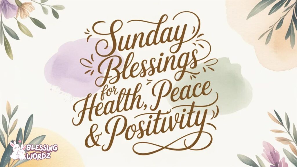 inspirational sunday blessings