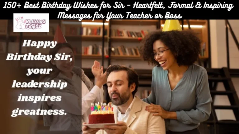 Birthday Wishes for Sir