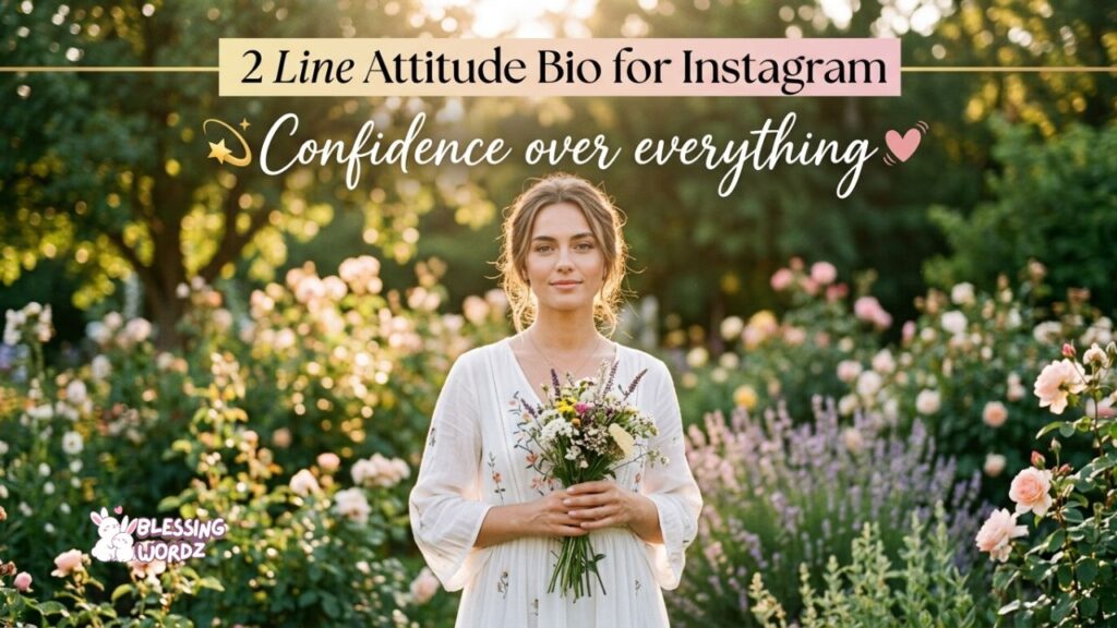 2 Line Attitude Bio for Instagram