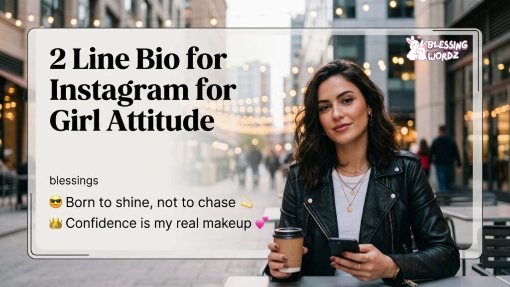 2 Line Bio for Instagram for Girl Attitude 