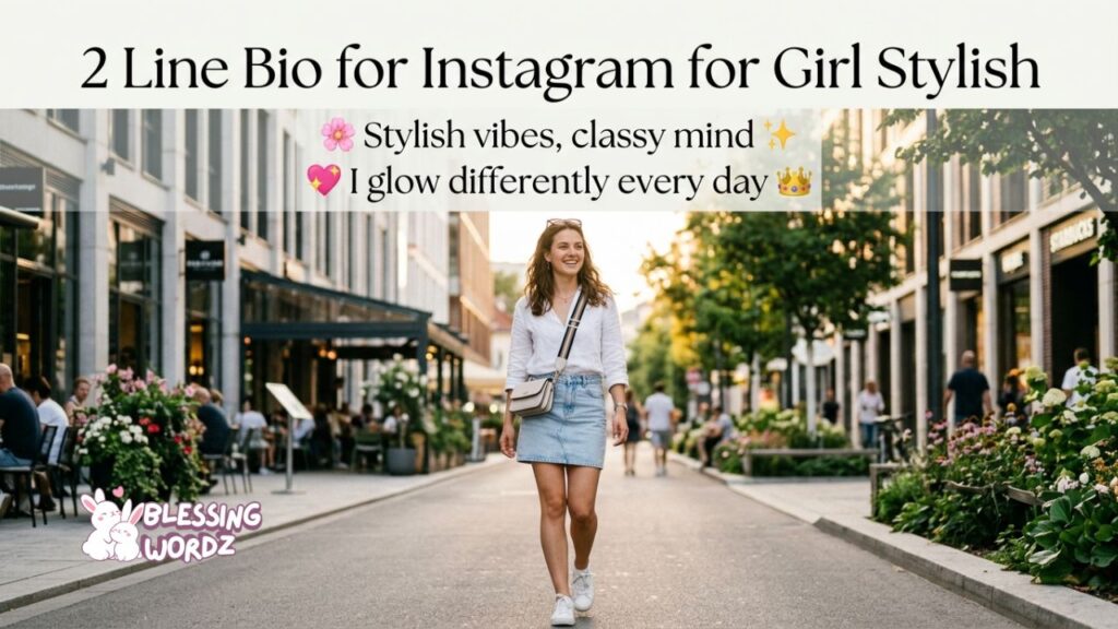 2 Line Bio for Instagram for Girl Stylish 