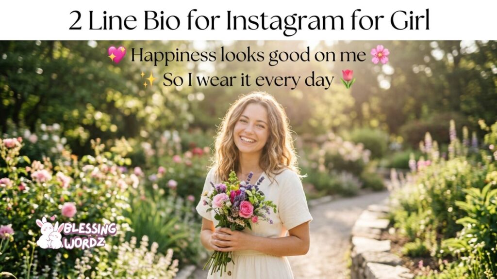 2 Line Bio for Instagram for Girl