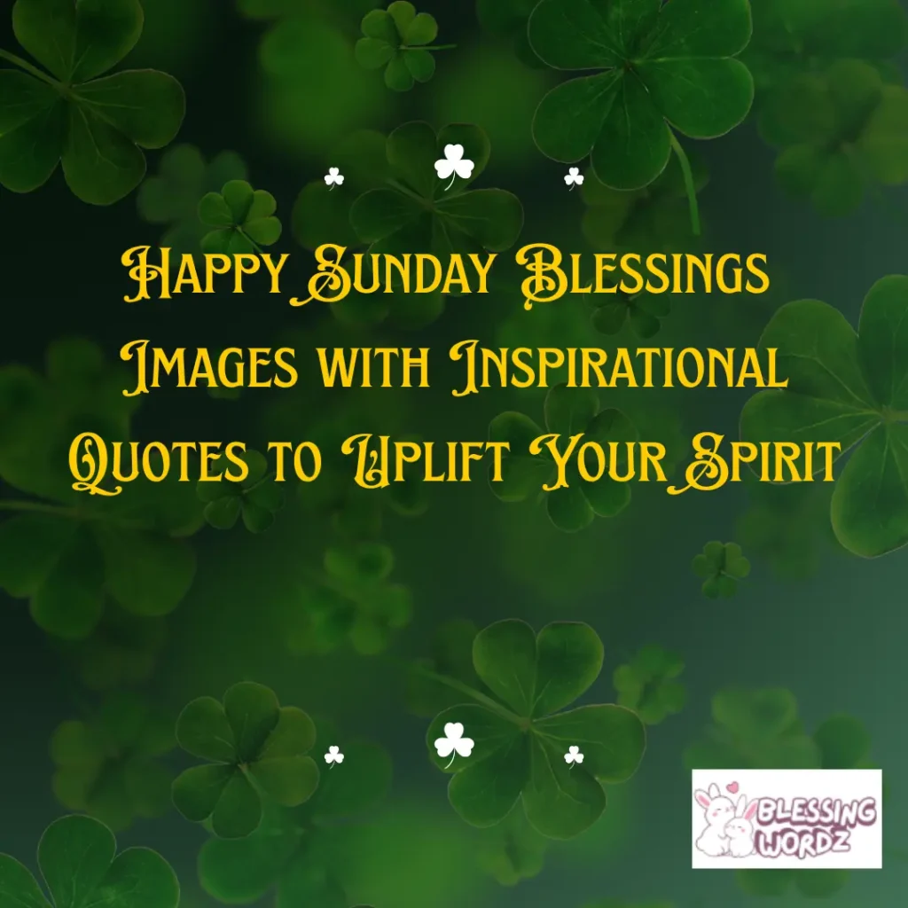 Happy Sunday Blessings Images