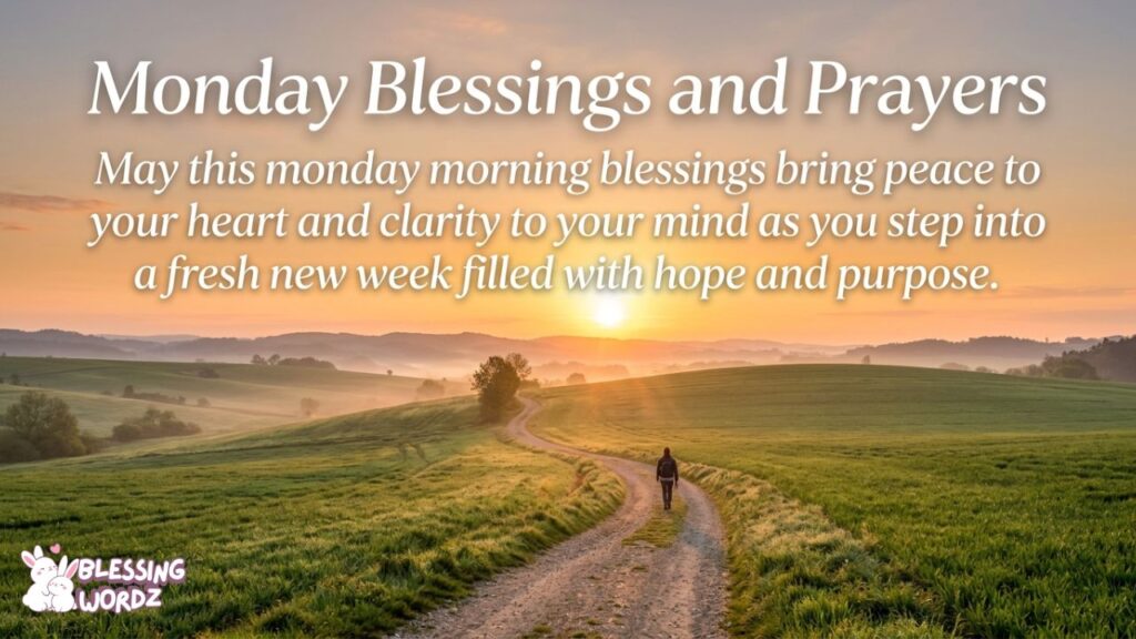 Monday Blessings and Prayers