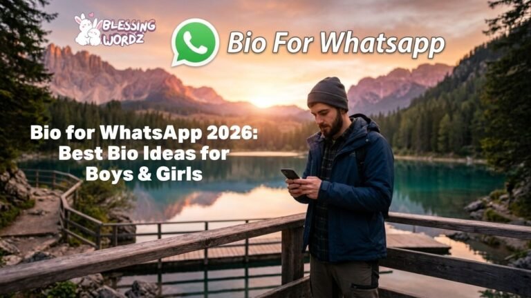Bio for WhatsApp
