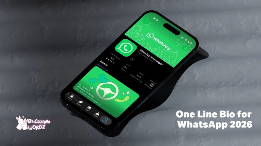 One Line Bio for WhatsApp