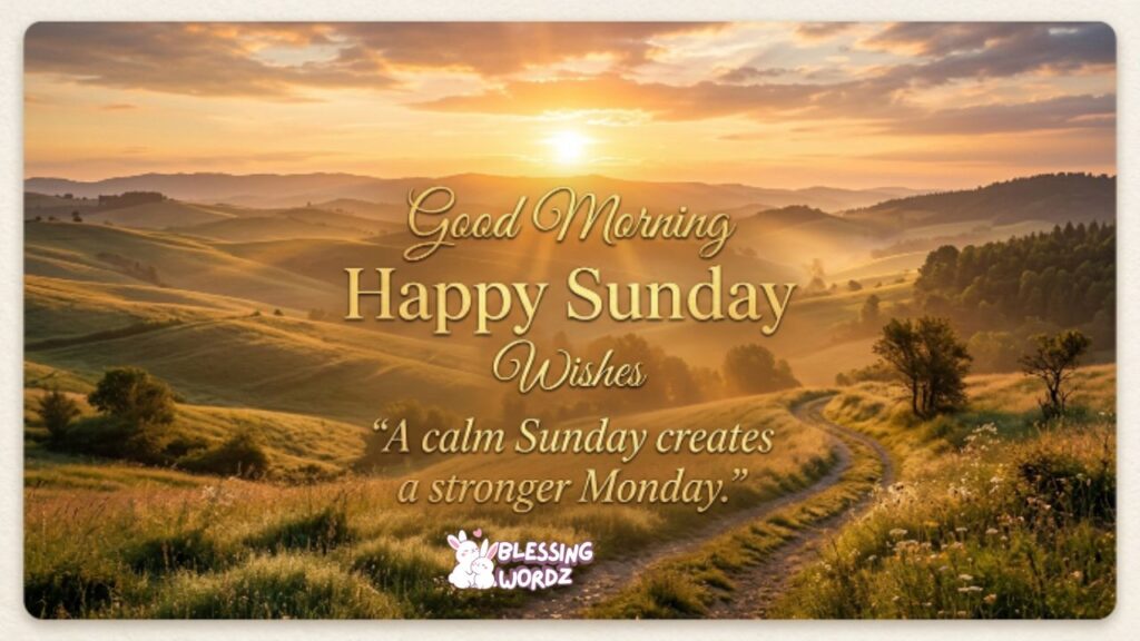 Good Morning Happy Sunday Wishes