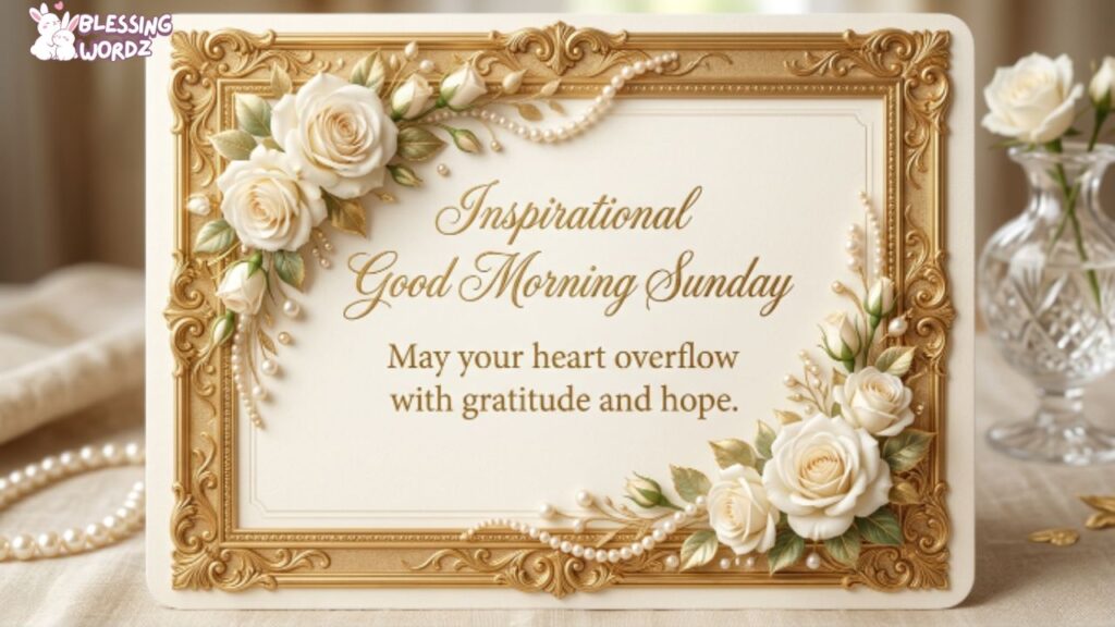 Inspirational Good Morning Sunday