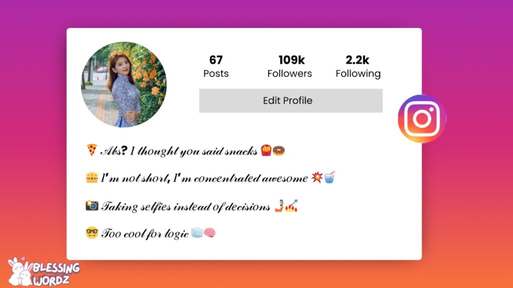 best instagram bio for girls
