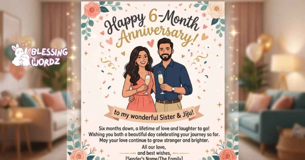 6-Month Anniversary Wishes for Husband