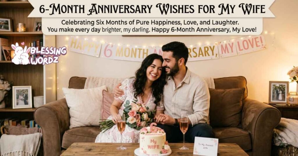 6-Month Anniversary Wishes for Wife