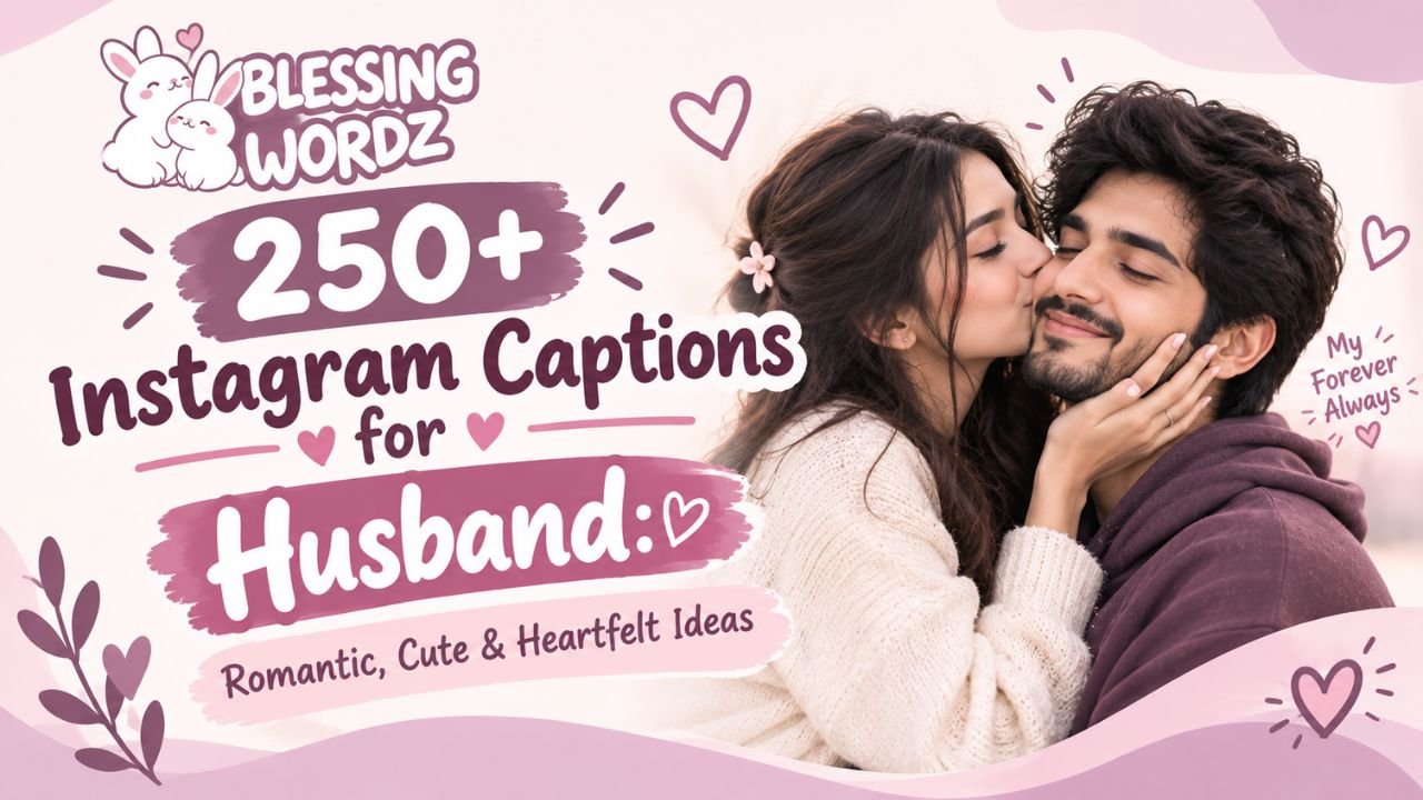 250+ Instagram Captions for Husband_ Romantic, Cute & Heartfelt Ideas