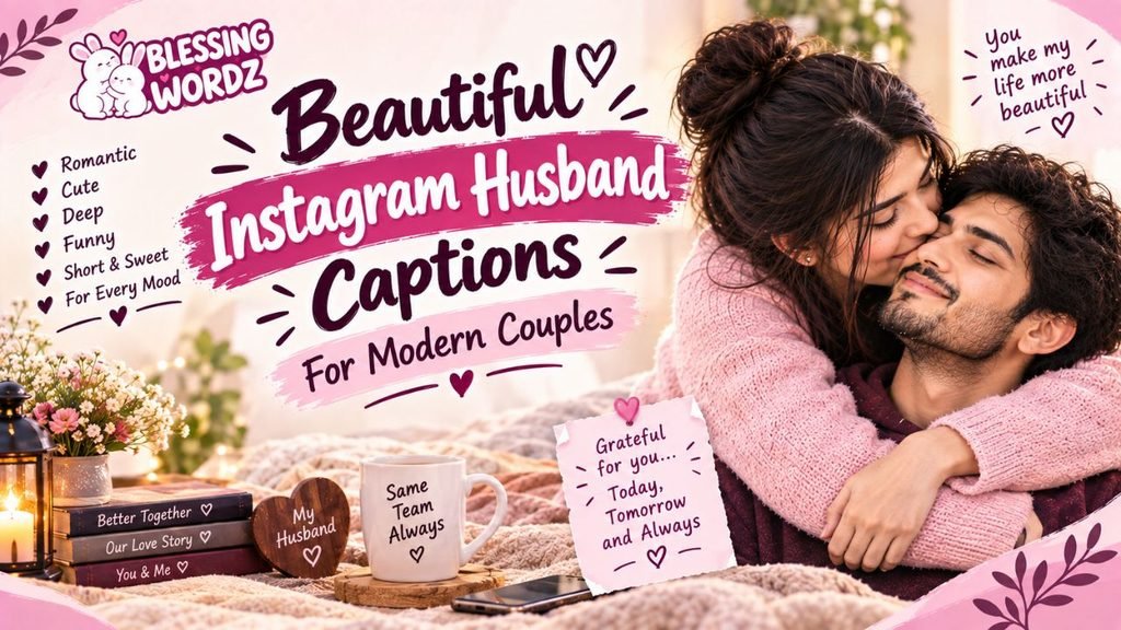 Beautiful Instagram Husband Captions For Modern Couples