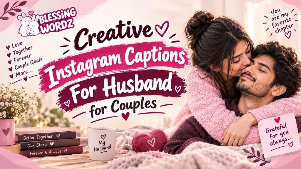Creative Instagram Captions For Husband for Couples