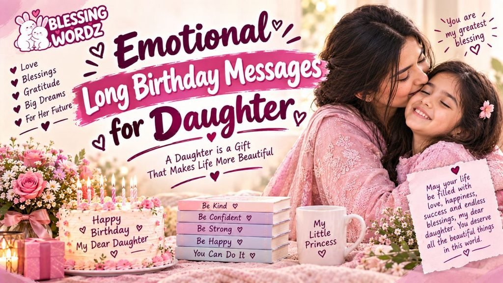 Emotional Long Birthday Messages for Daughter